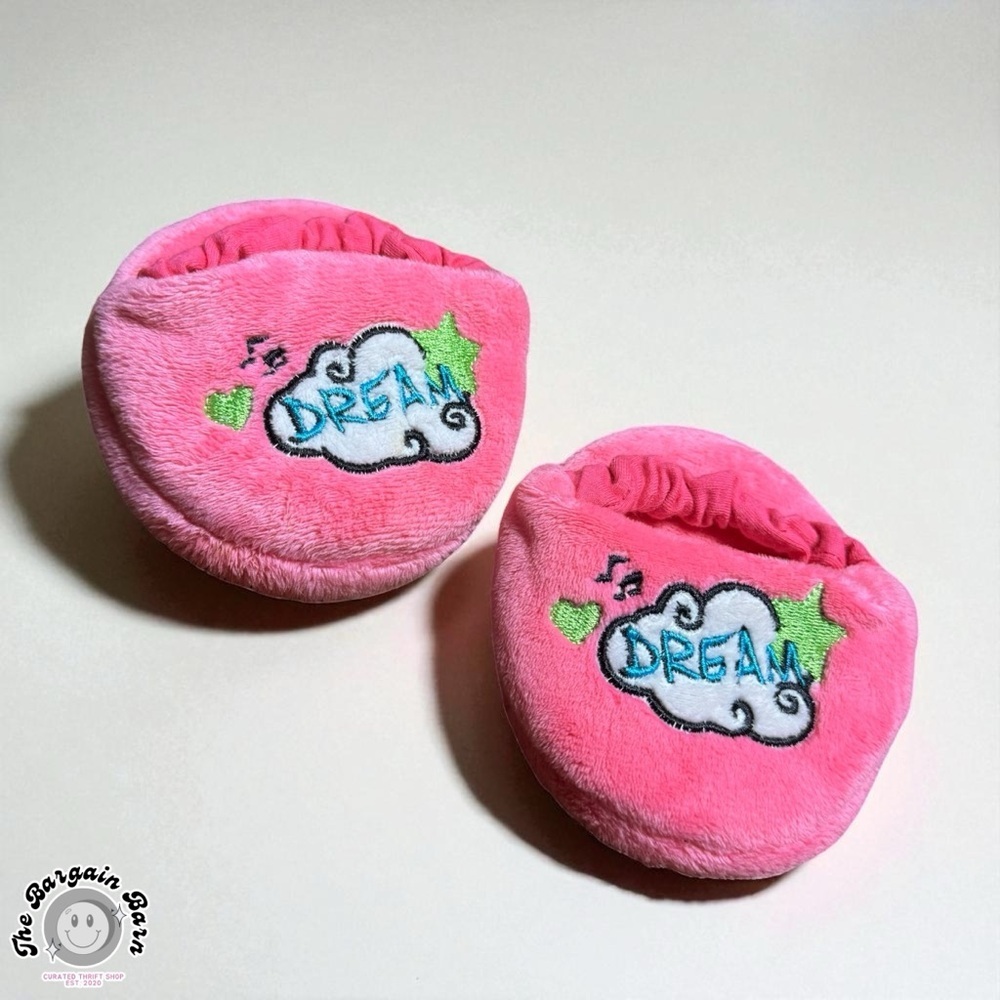 Build-A-Bear Shoes 3 Retired Pairs Bundle | Sparkly Pink & Red Flats + Slippers - Picture 6 of 7